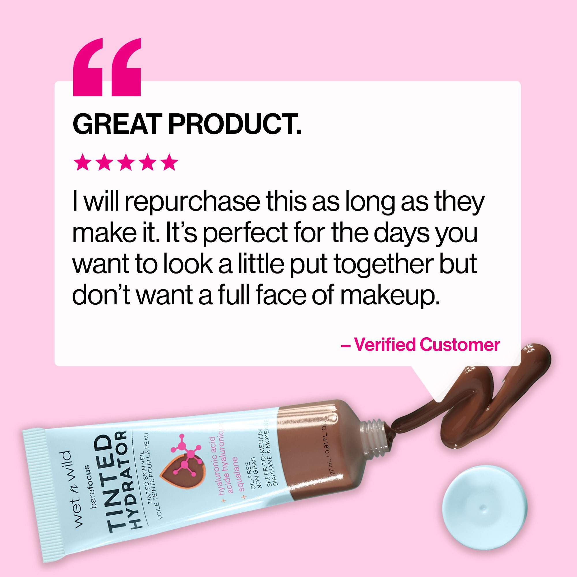 Bare Focus Tinted Hydrator Tinted Skin Veil | Medium Tan - Image 5