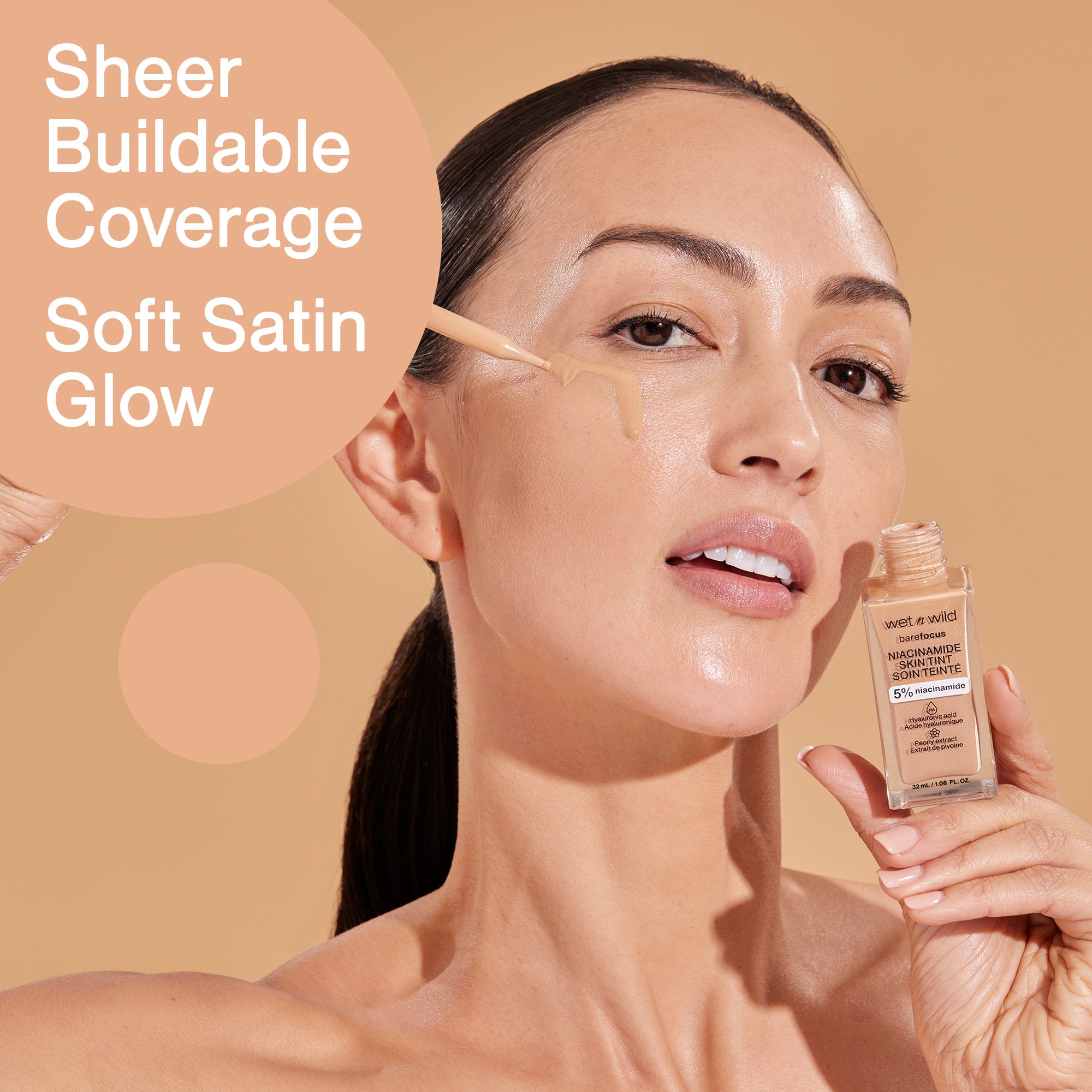 Bare Focus Niacinamide Skin Tint | Light Medium Sand - Image 3